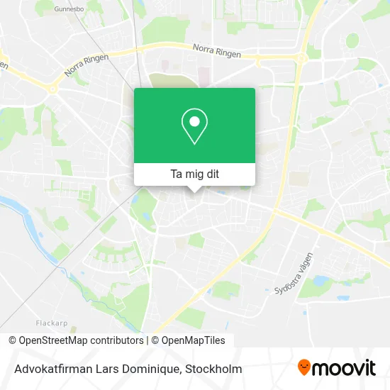 Advokatfirman Lars Dominique karta