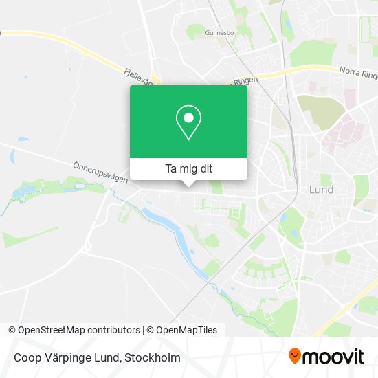 Coop Värpinge Lund karta