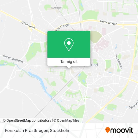 Förskolan Prästkragen karta