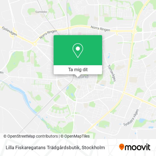 Lilla Fiskaregatans Trädgårdsbutik karta