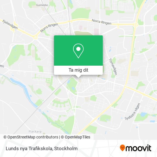 Lunds nya Trafikskola karta