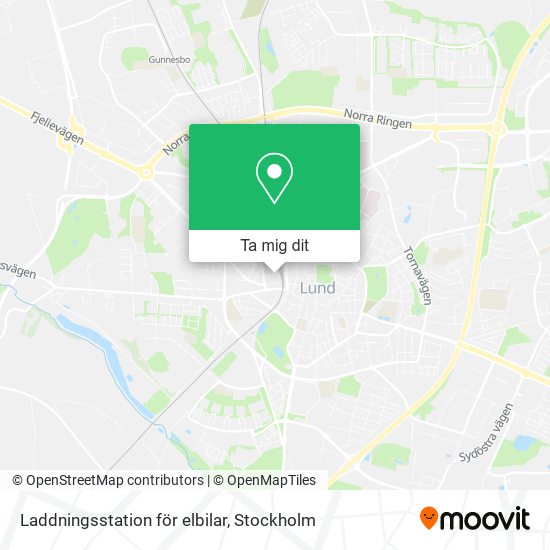 Laddningsstation för elbilar karta