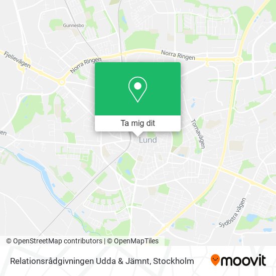 Relationsrådgivningen Udda & Jämnt karta