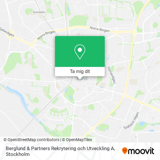 Berglund & Partners Rekrytering och Utveckling A karta