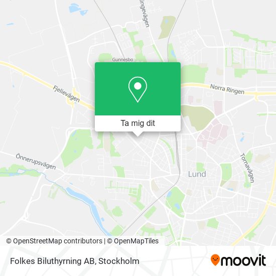 Folkes Biluthyrning AB karta
