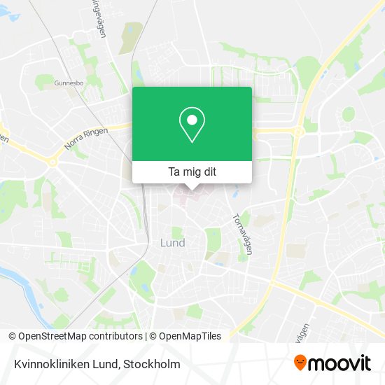 Kvinnokliniken Lund karta