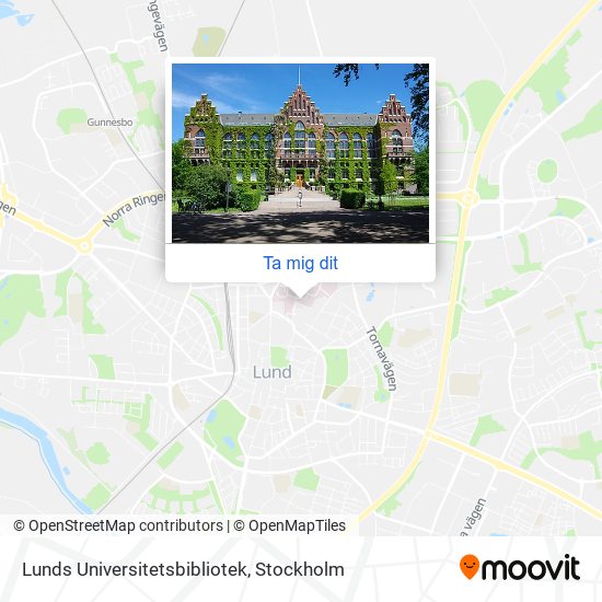 Lunds Universitetsbibliotek karta