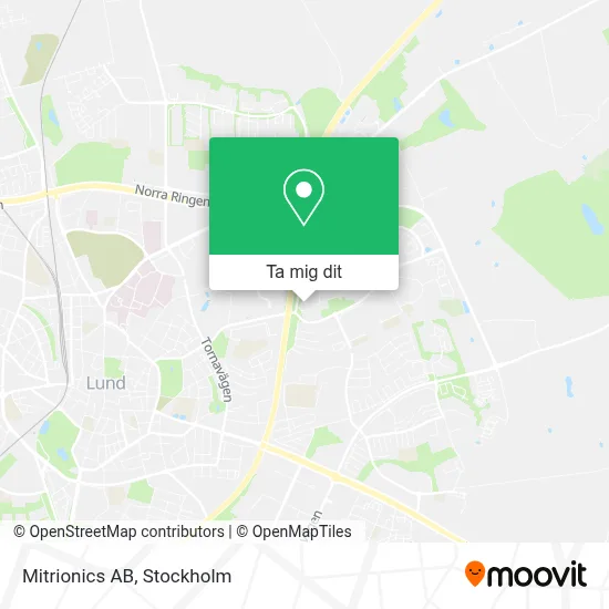 Mitrionics AB karta