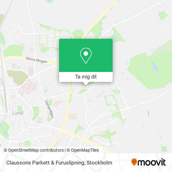 Claussons Parkett & Furuslipning karta