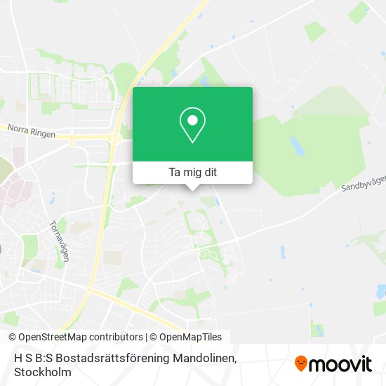 H S B:S Bostadsrättsförening Mandolinen karta