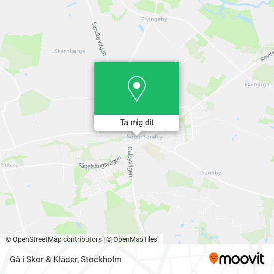 Gå i Skor & Kläder karta