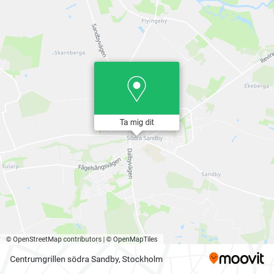 Centrumgrillen södra Sandby karta