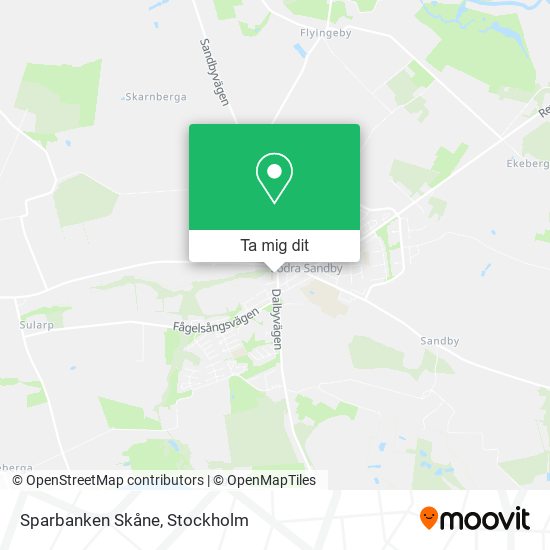 Sparbanken Skåne karta