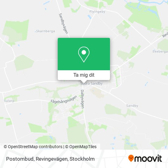Postombud, Revingevägen karta