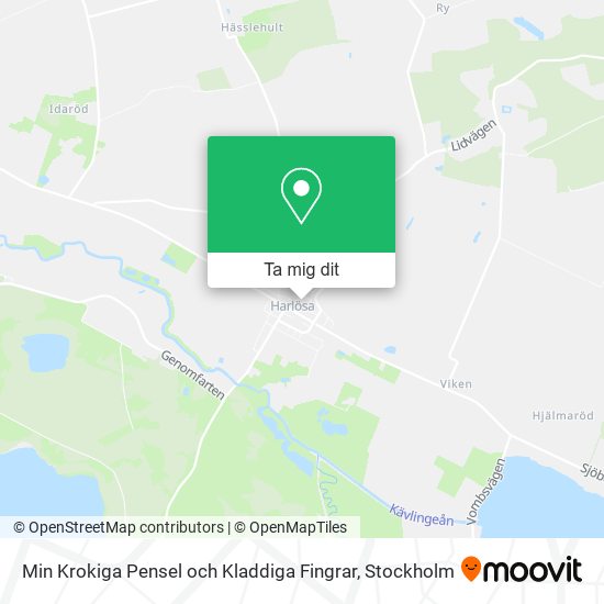 Min Krokiga Pensel och Kladdiga Fingrar karta