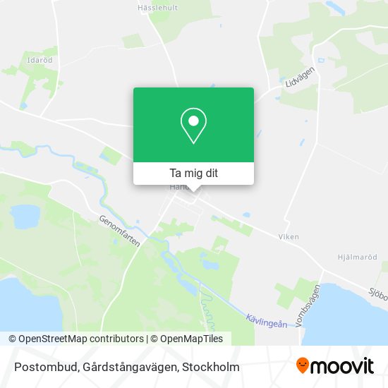 Postombud, Gårdstångavägen karta