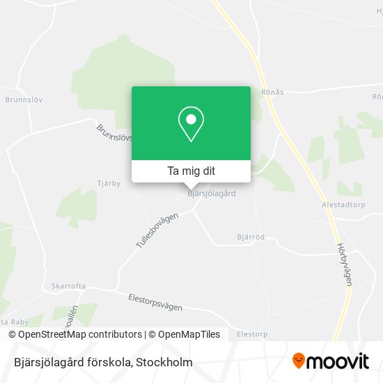 Bjärsjölagård förskola karta