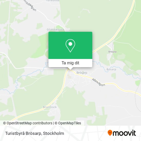 Turistbyrå Brösarp karta