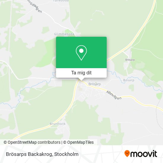 Brösarps Backakrog karta