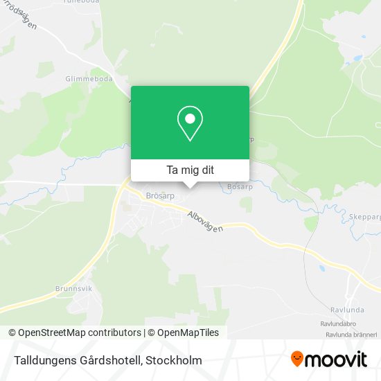 Talldungens Gårdshotell karta