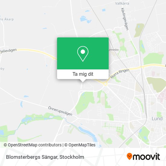 Blomsterbergs Sängar karta