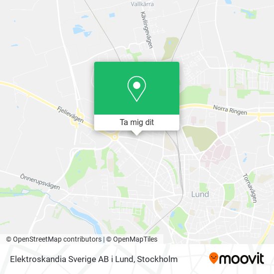 Elektroskandia Sverige AB i Lund karta
