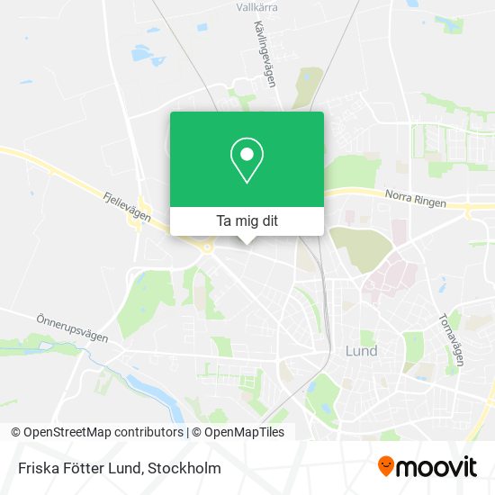 Friska Fötter Lund karta