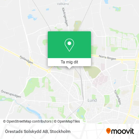 Örestads Solskydd AB karta