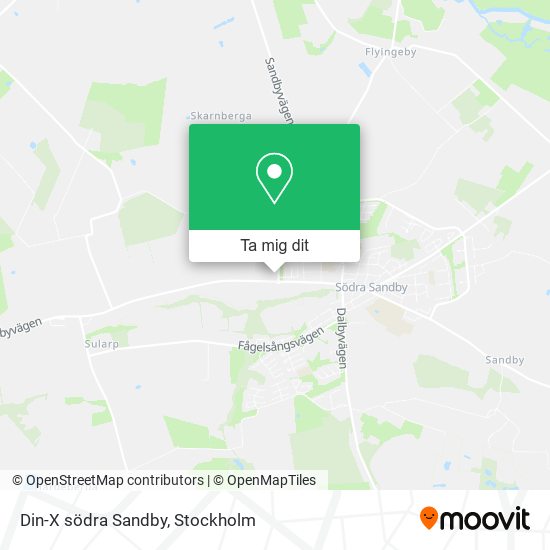 Din-X södra Sandby karta