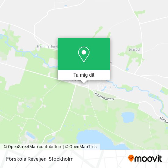 Förskola Reveljen karta