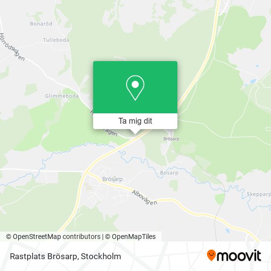 Rastplats Brösarp karta