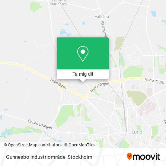 Gunnesbo industriområde karta