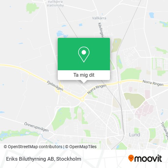 Eriks Biluthyrning AB karta
