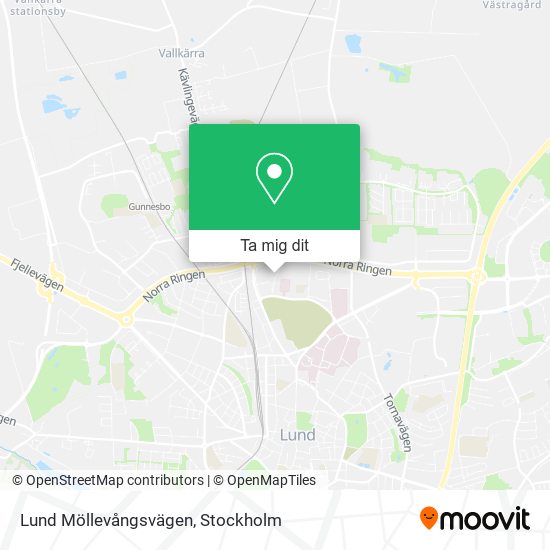 Lund Möllevångsvägen karta
