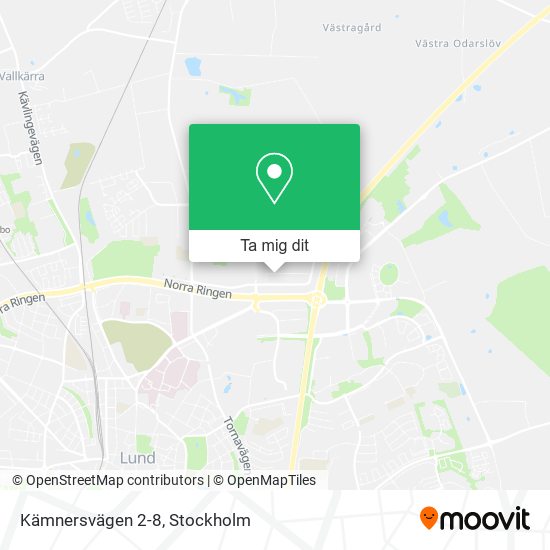 Kämnersvägen 2-8 karta