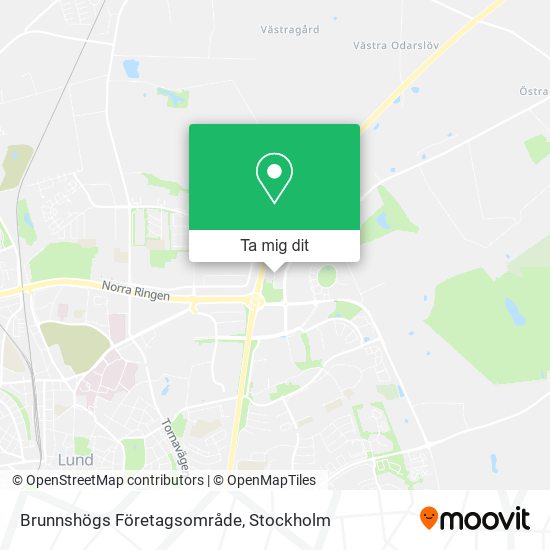 Brunnshögs Företagsområde karta