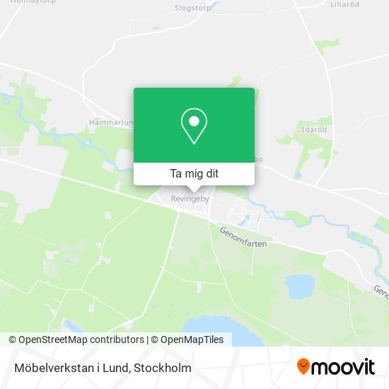 Möbelverkstan i Lund karta