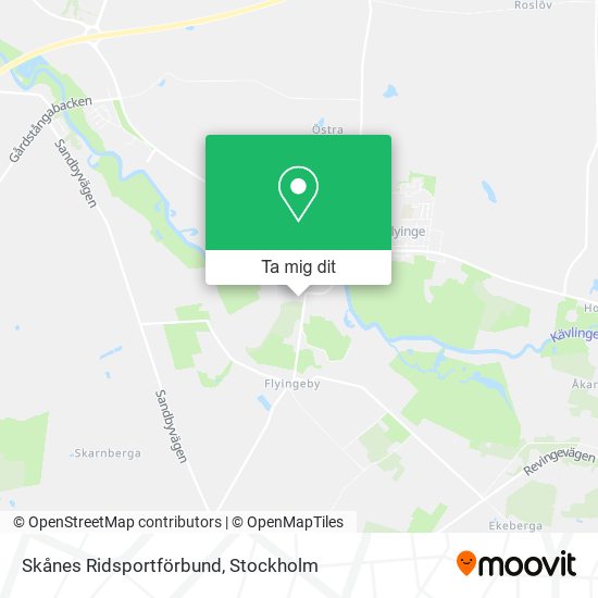 Skånes Ridsportförbund karta