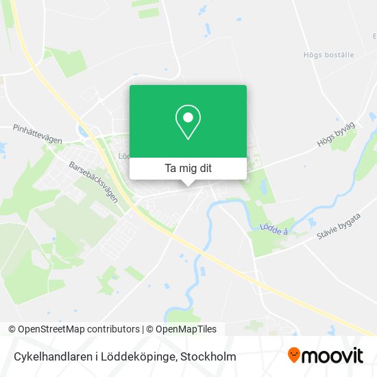 Cykelhandlaren i Löddeköpinge karta