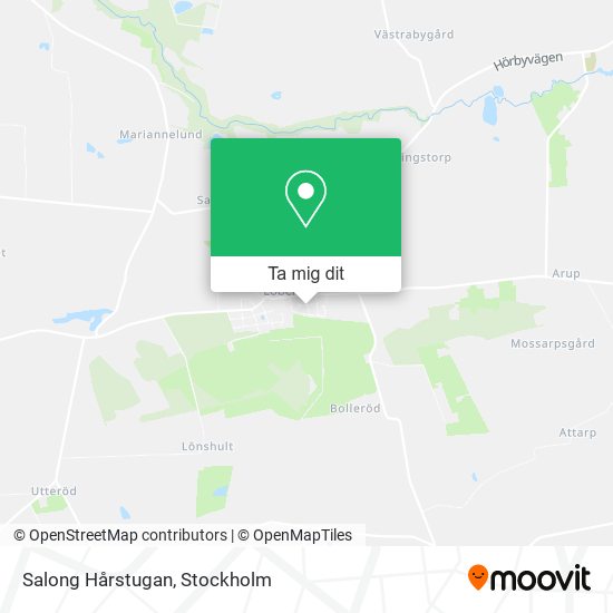 Salong Hårstugan karta