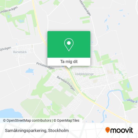 Samåkningsparkering karta