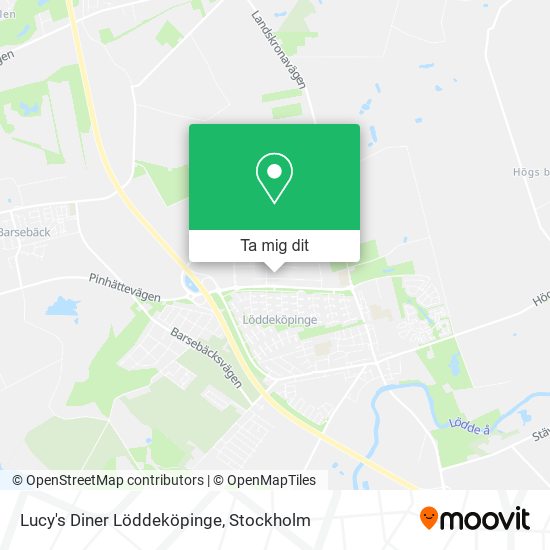 Lucy's Diner Löddeköpinge karta