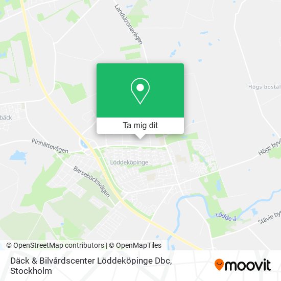 Däck & Bilvårdscenter Löddeköpinge Dbc karta