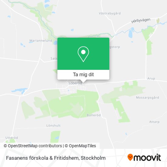 Fasanens förskola & Fritidshem karta