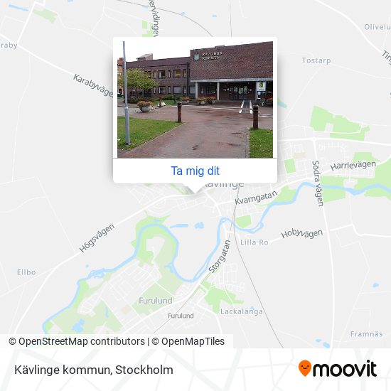 Kävlinge kommun karta