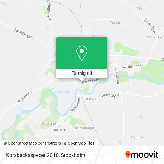 Korsbackaspexet 2018 karta