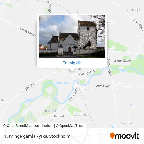 Kävlinge gamla kyrka karta