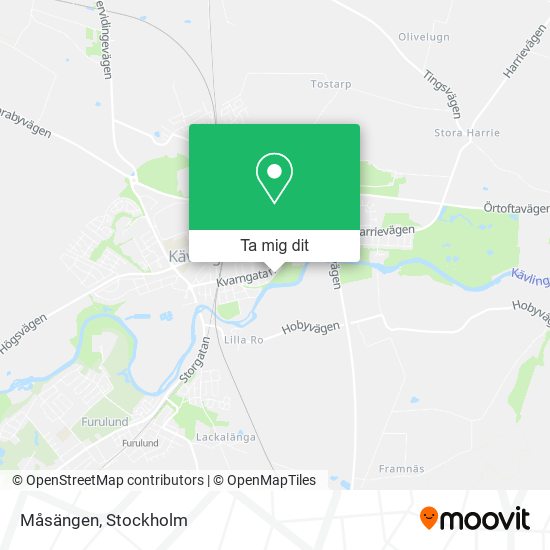 Måsängen karta