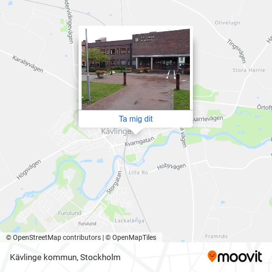 Kävlinge kommun karta