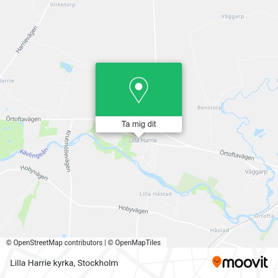 Lilla Harrie kyrka karta